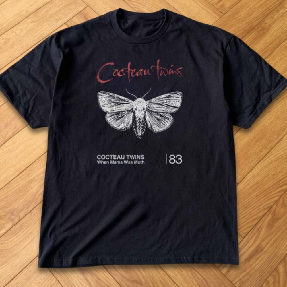 Cocteau Twins When Mama Was Moth Graphic Tee Black Dream Pop Band Shirt REPRINT